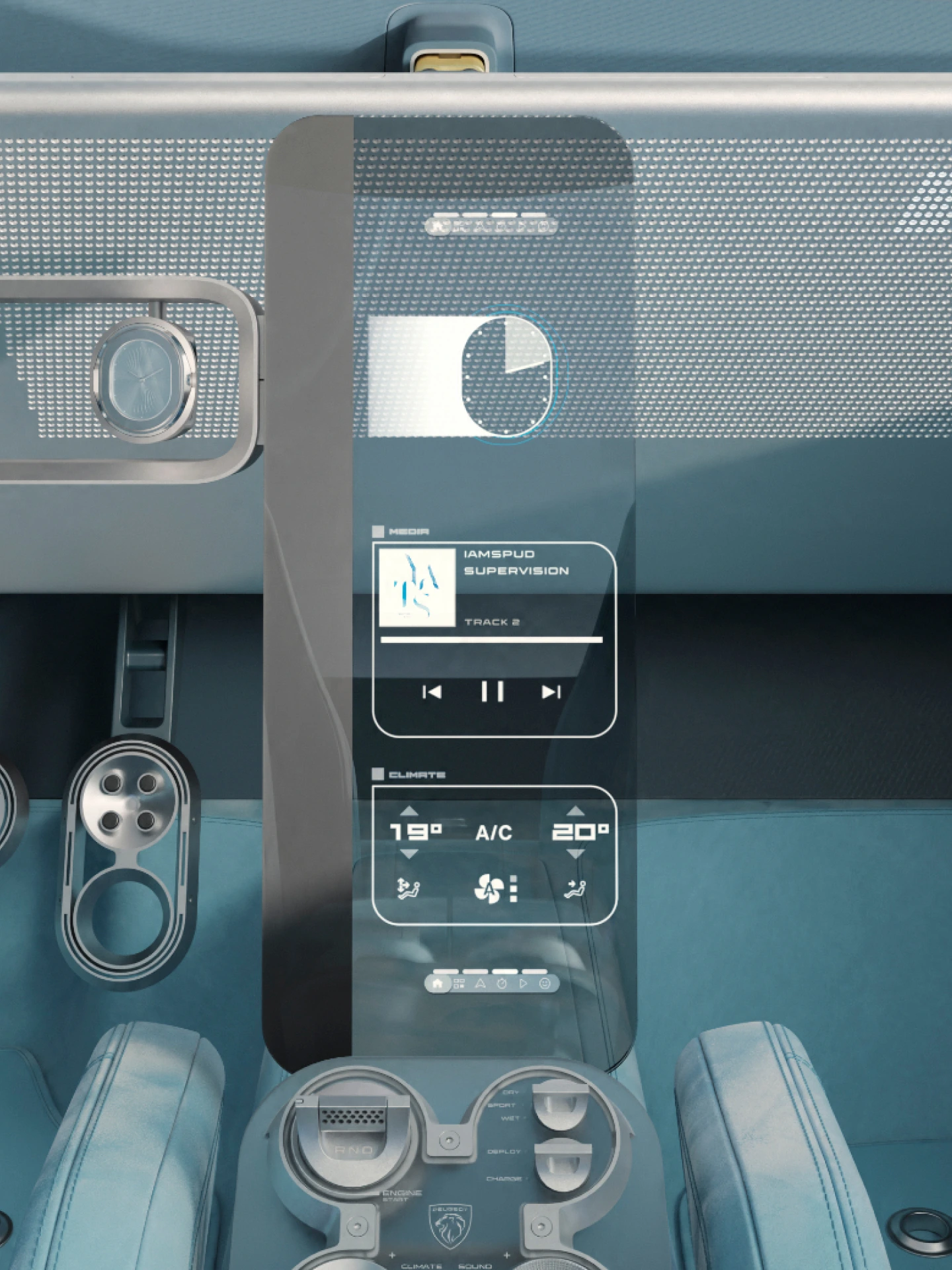 PEUGEOT RCZ Vision com ecrã central flutuante