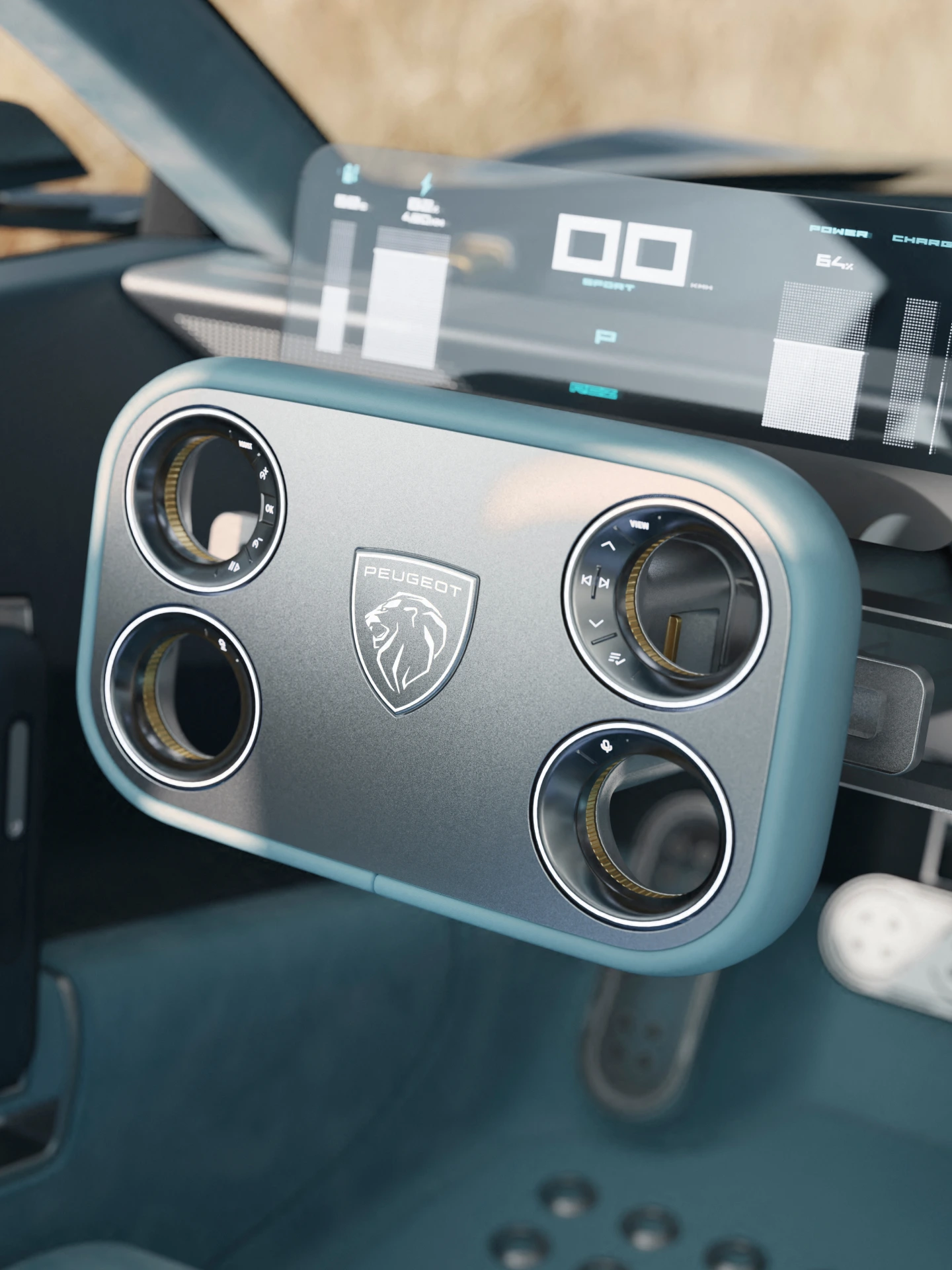 O PEUGEOT Hypersquare® presente no RCZ Vision.
