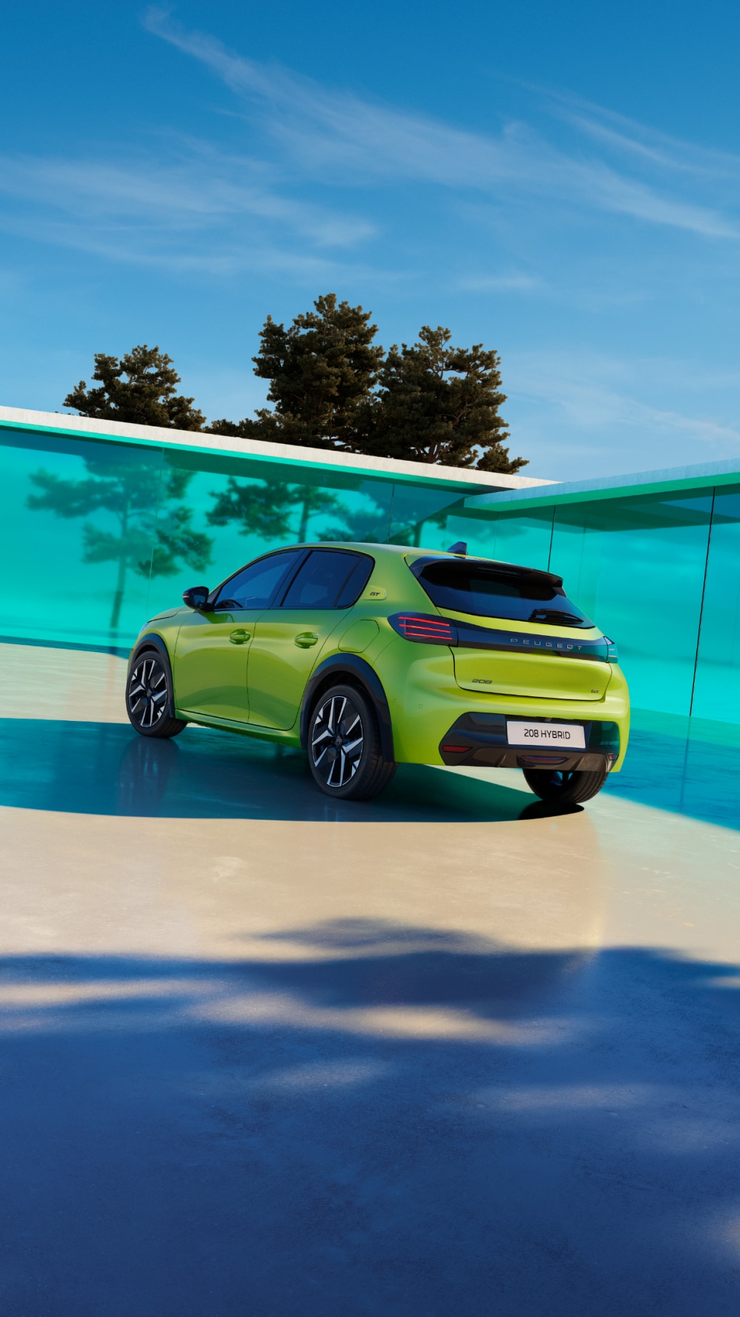 Visão traseira do PEUGEOT 208