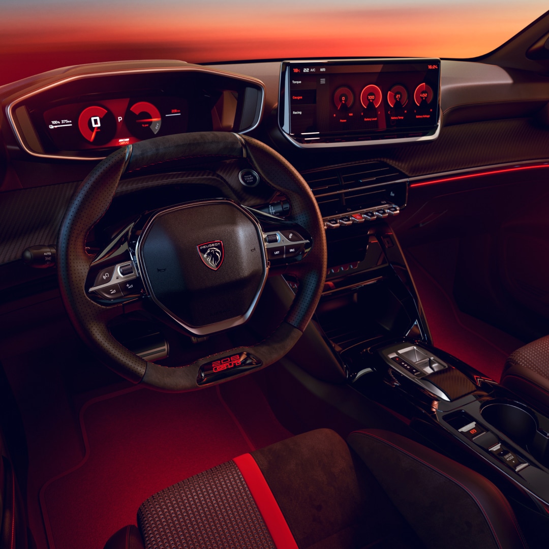 PEUGEOT i‑Cockpit® do novo PEUGEOT E‑208 GTi