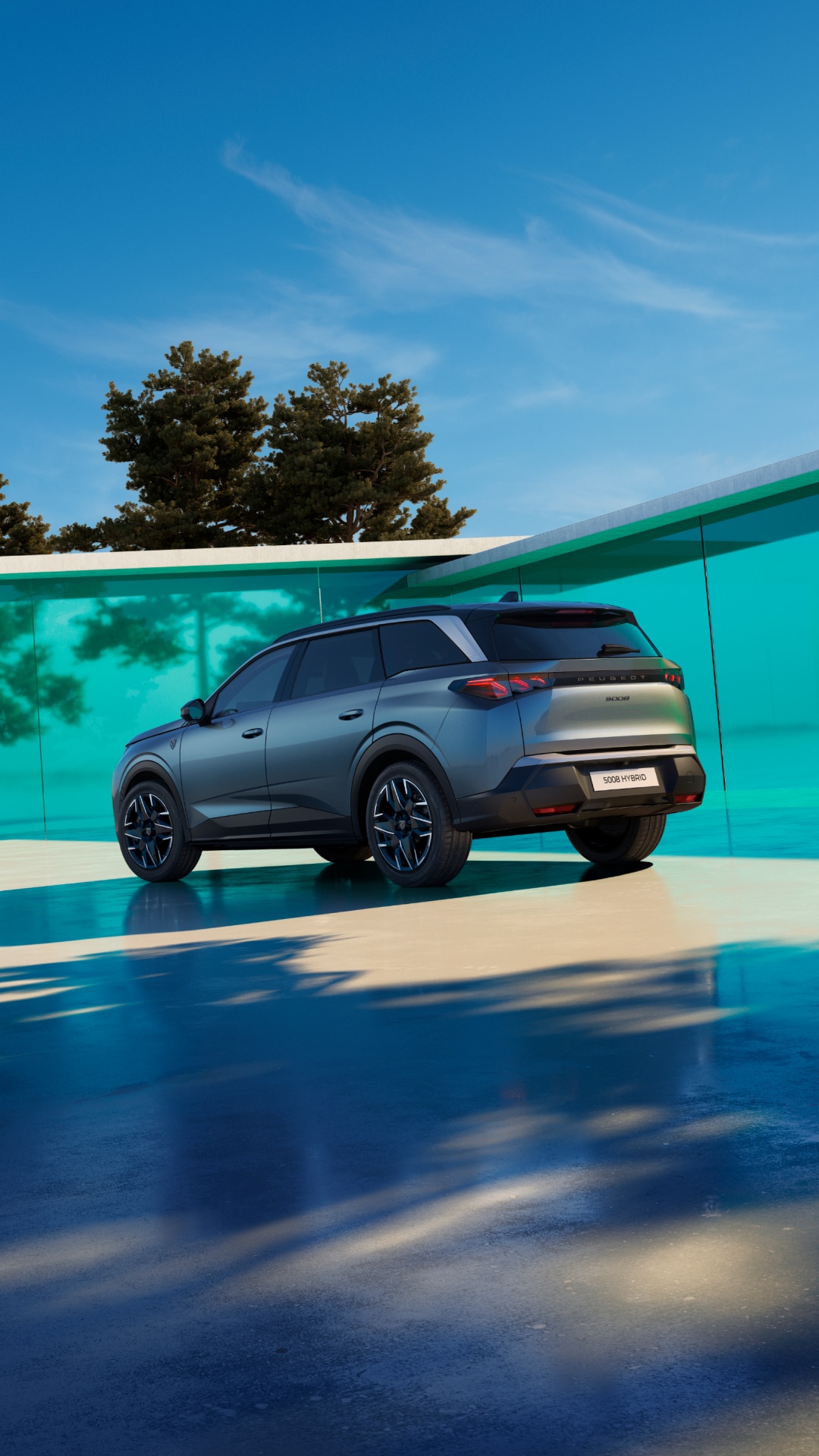 PEUGEOT 5008 Hybrid vista traseira