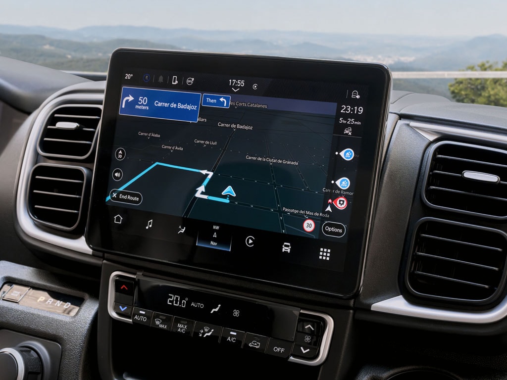 New PEUGEOT E-BOXER 10-inch touchscreen