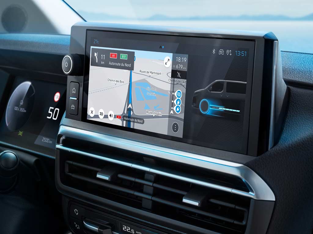 Ecrã tátil conectado PEUGEOT E-EXPERT