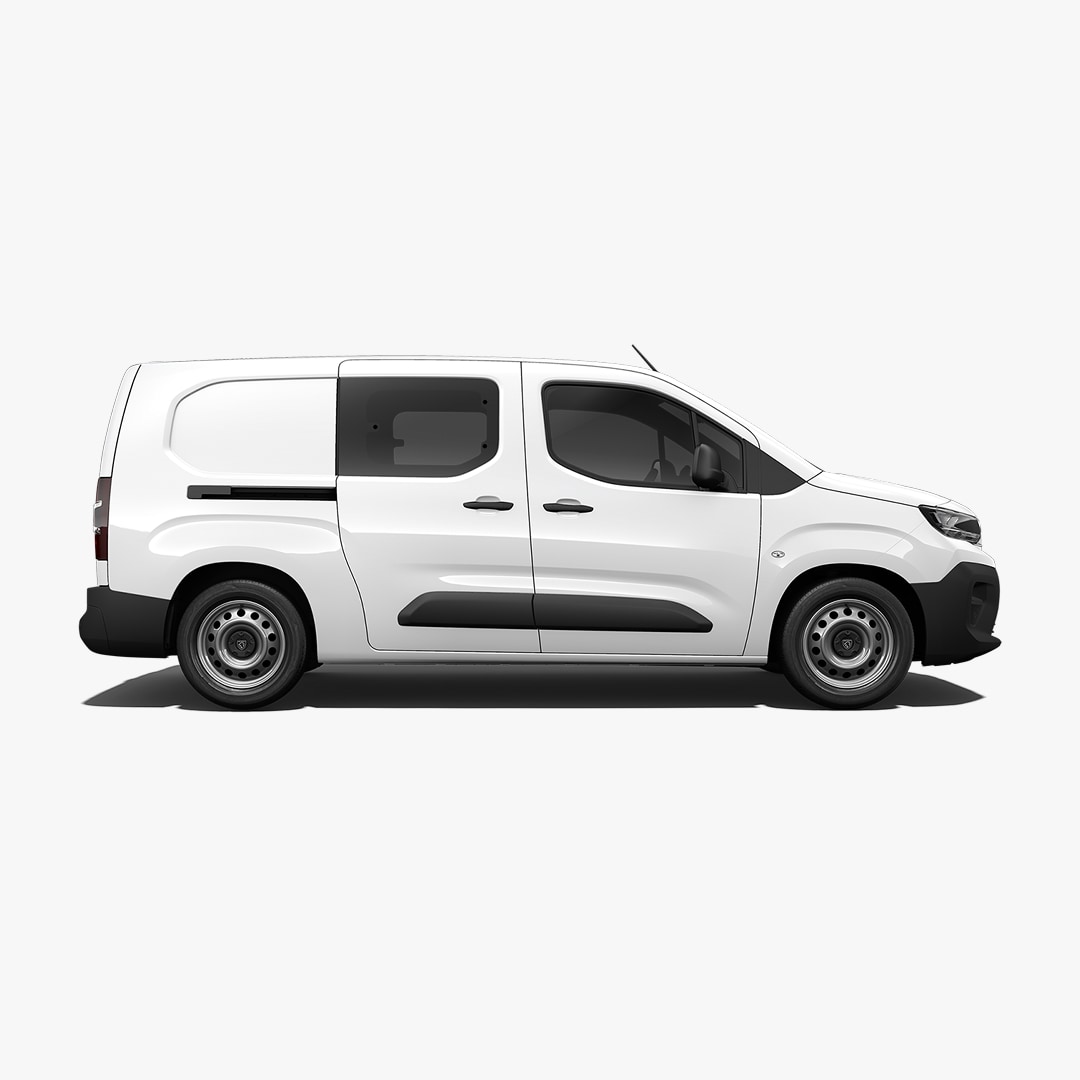 Vista lateral da PEUGEOT Partner Van Crew Van XL