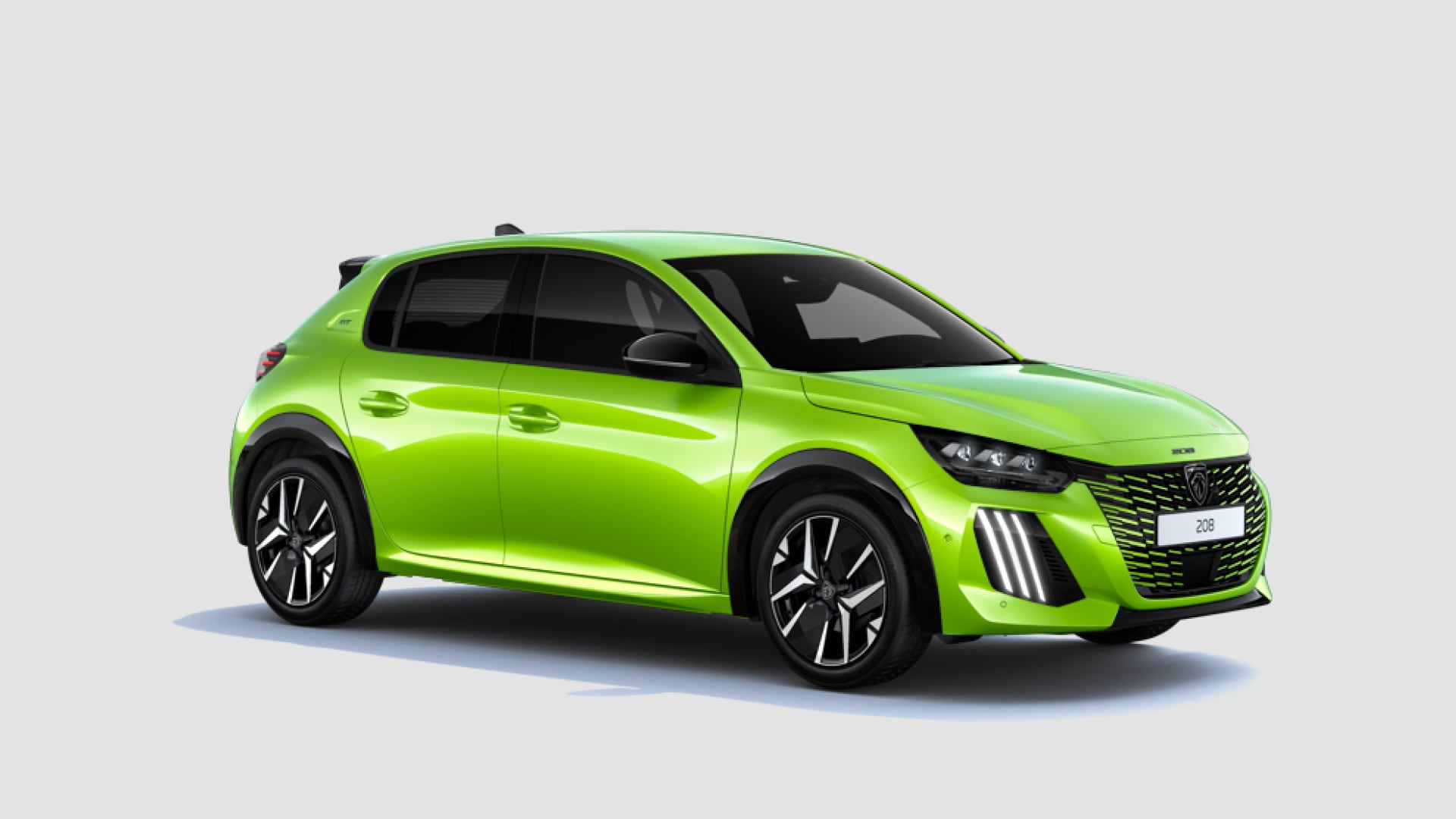 Vista frontal do PEUGEOT 208